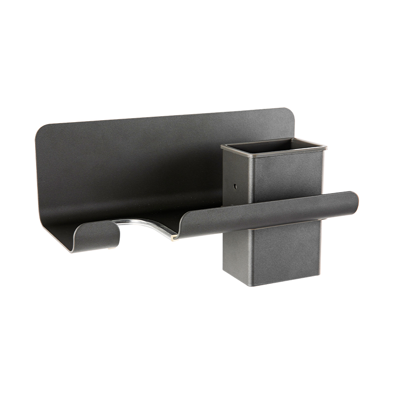 Rak Pengering Rambut 10101A Aluminium Alloy Dengan Cawan Penyimpanan